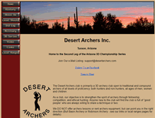 Tablet Screenshot of desertarchers.com
